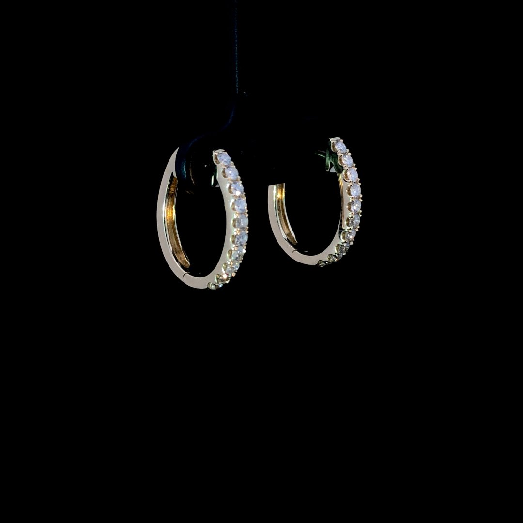 163883 - .50 ctw diamond hoops