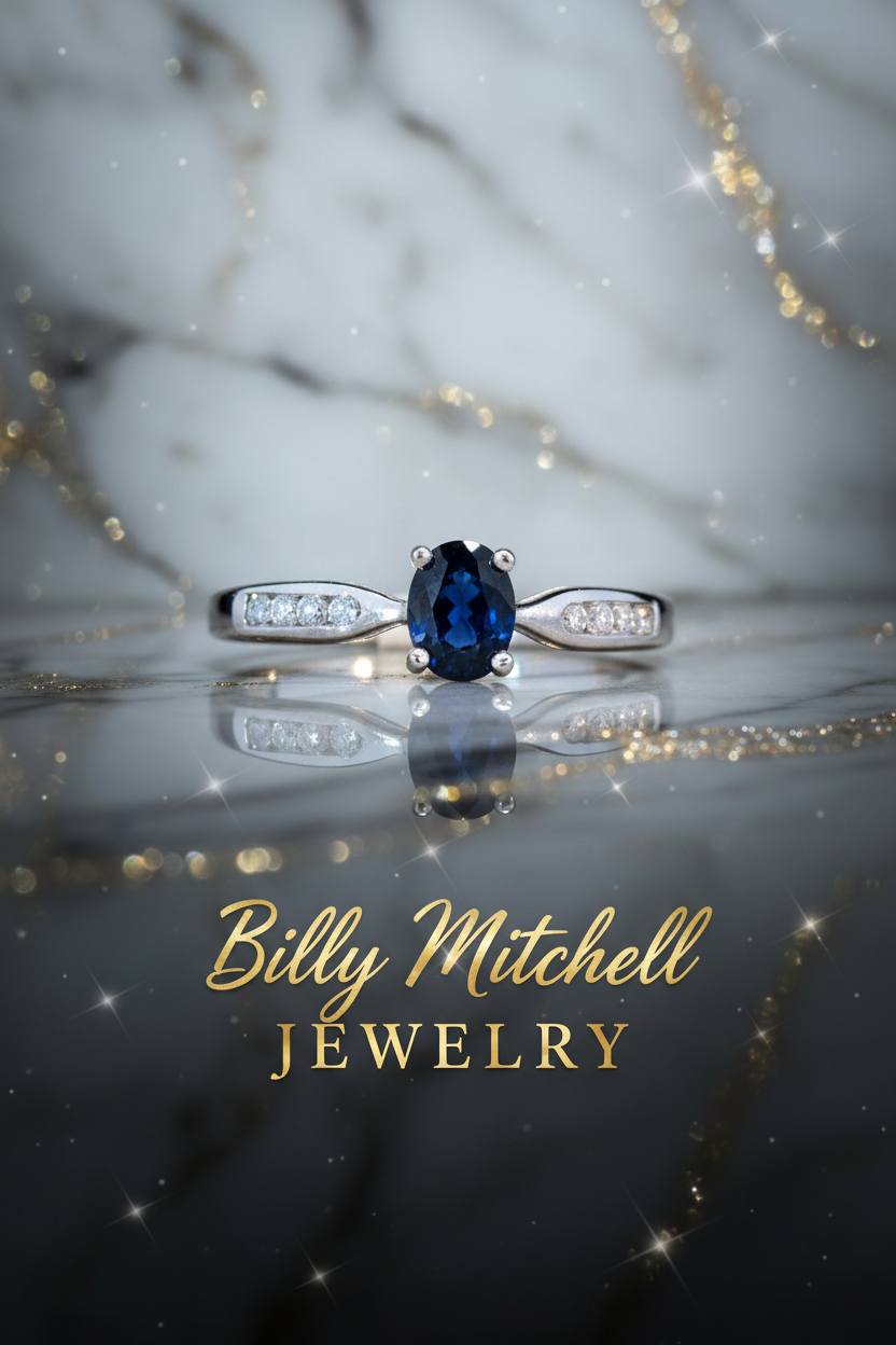 141358 - Sapphire and diamond ring