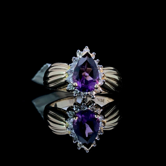 103242 - Amethyst and diamond ring