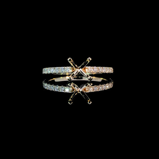 165247 - .34 ctw diamond semi mount