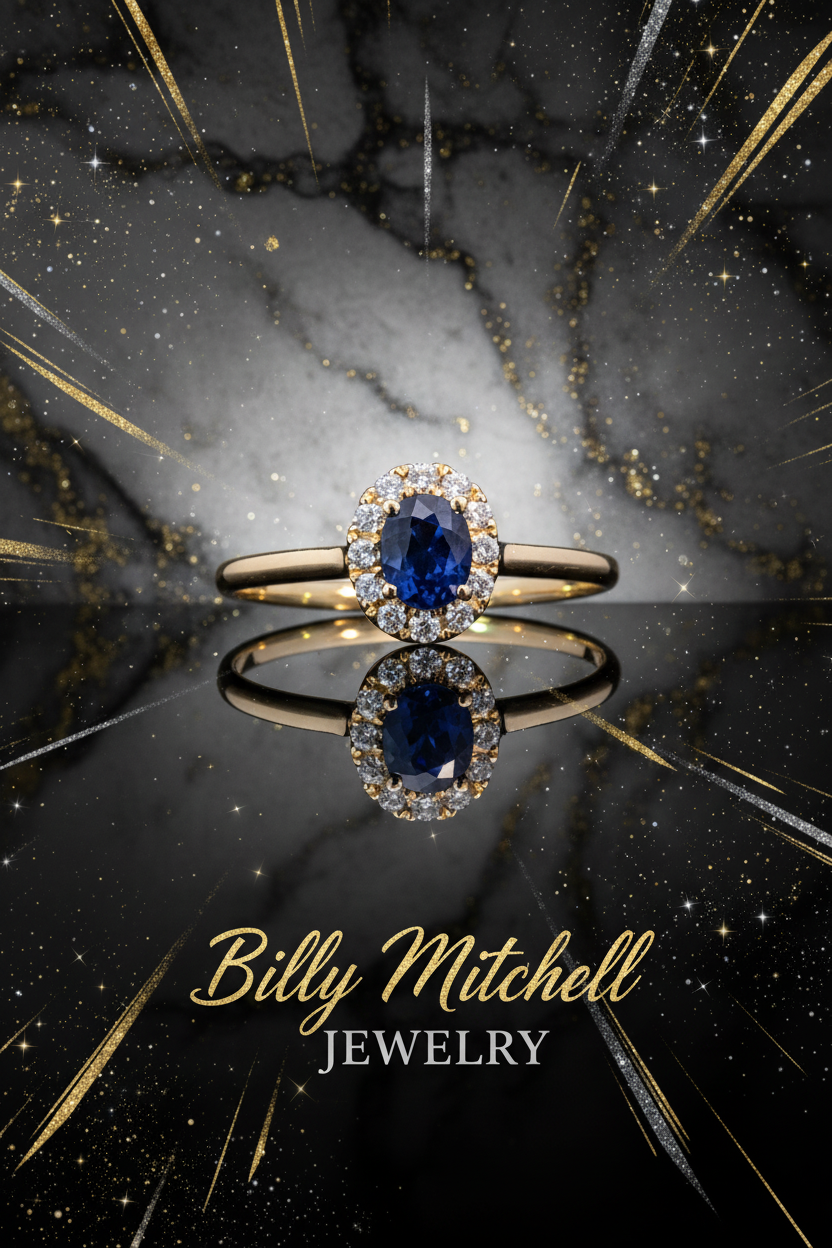 167219 - .53 ctw sapphire and diamond ring
