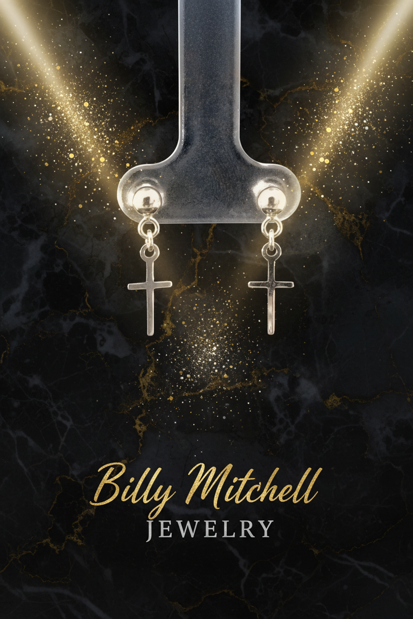 165527 - Gold cross earrings