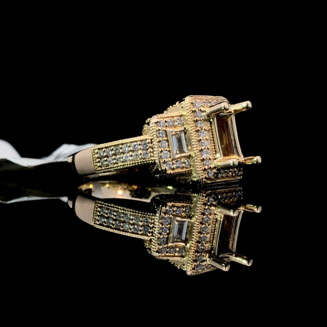 160671 - .50 ctw diamond semi mount