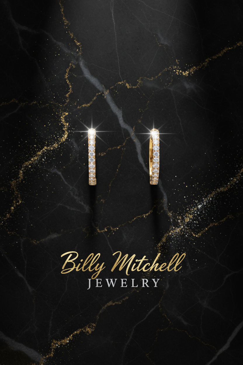 163183 - .12 ctw diamond hoops