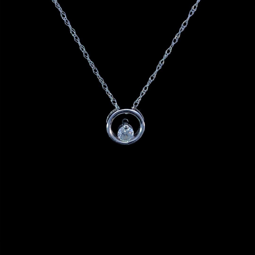 158217 - .10 ctw diamond pendant