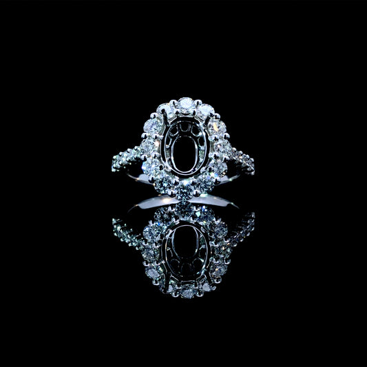 165069 - 1.19 ctw diamond semi mount