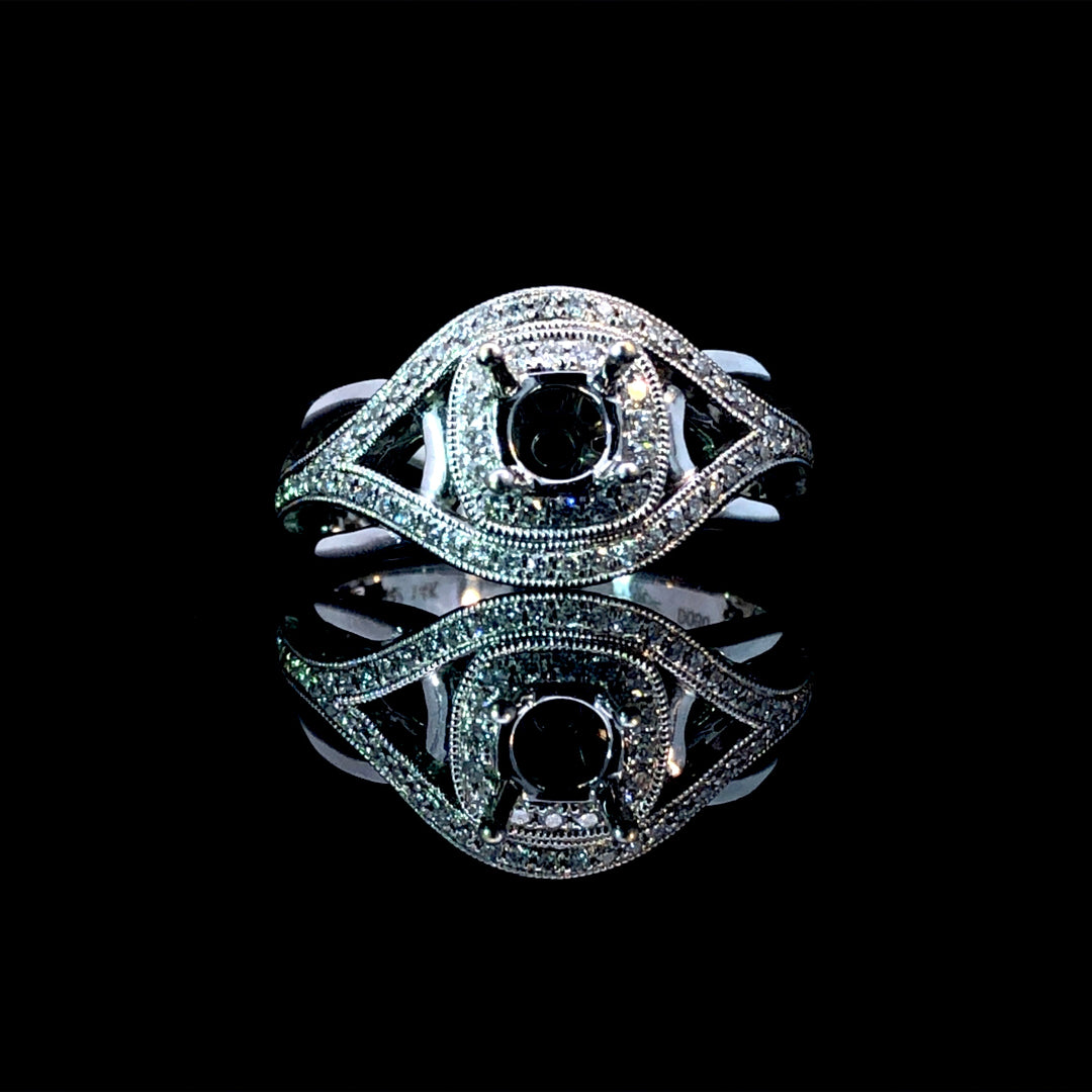 156611 - .33 ctw diamond semi mount