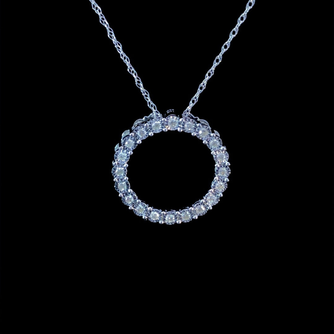 162057 - .12 ctw diamond pendant