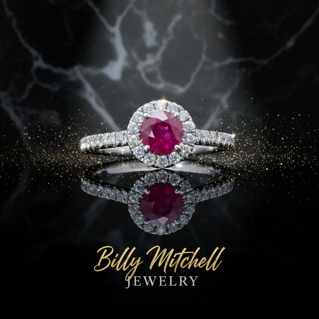 148067 - .98 ctw ruby and diamond ring