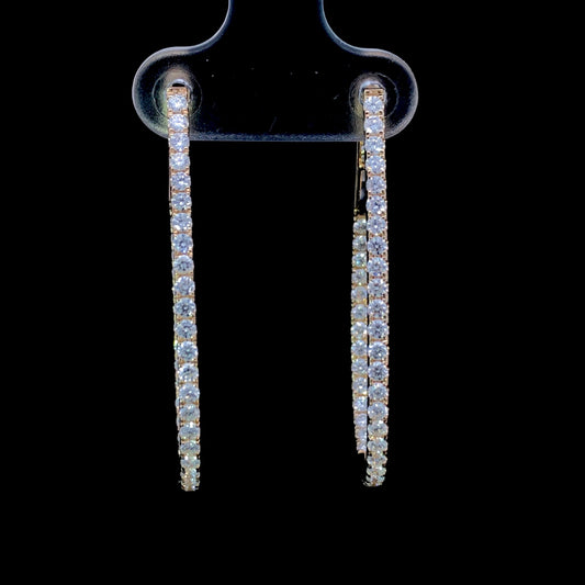 165394 - 1.50 ctw diamond hoops