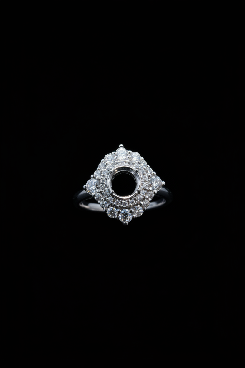 157247 - .57 ctw diamond semi mount
