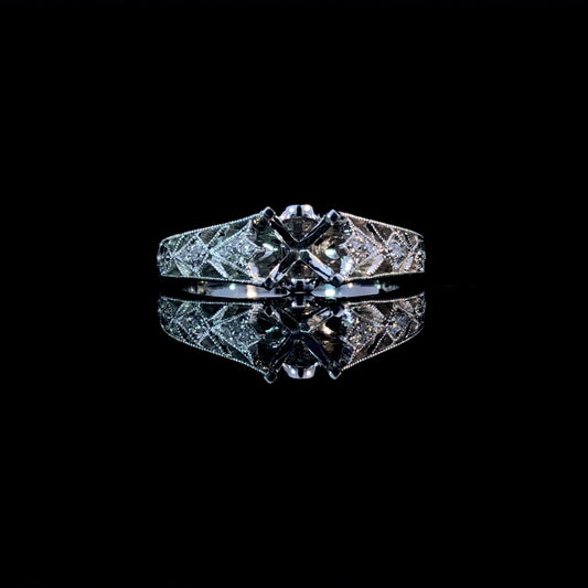 151905 - .12 ctw diamond semi mount