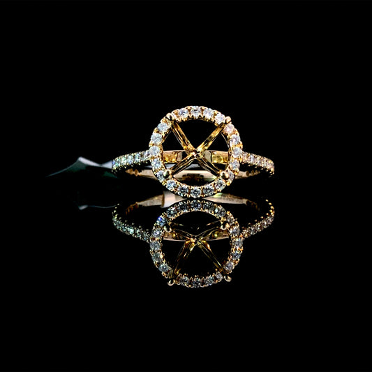 164985 - .39 ctw diamond semi mount