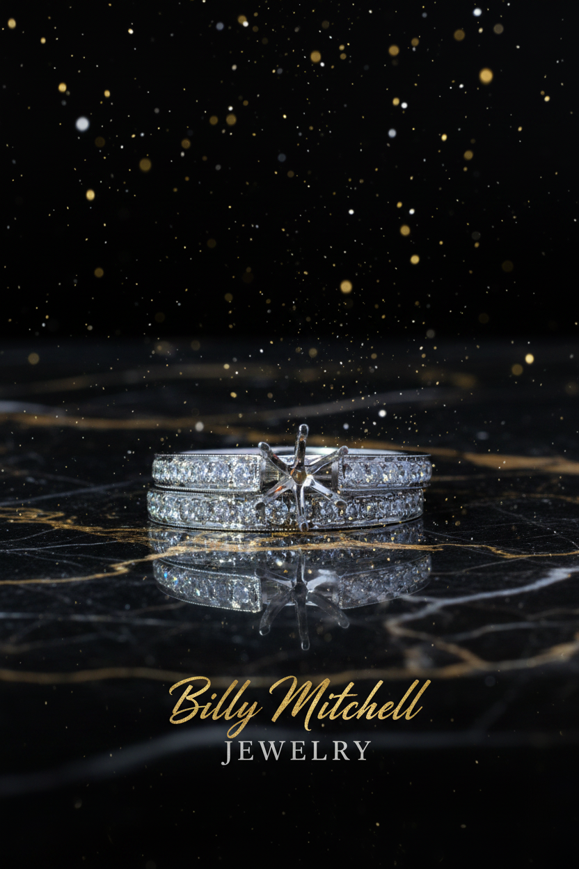 152880 - .38 ctw diamond semi mount