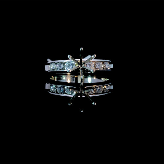 111879 - .36 ctw diamond semi mount