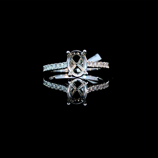 162457 - .30 ctw diamond semi mount