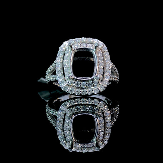 1.00 ctw diamond semi mount