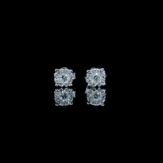 166565 . 27 ctw diamond studs