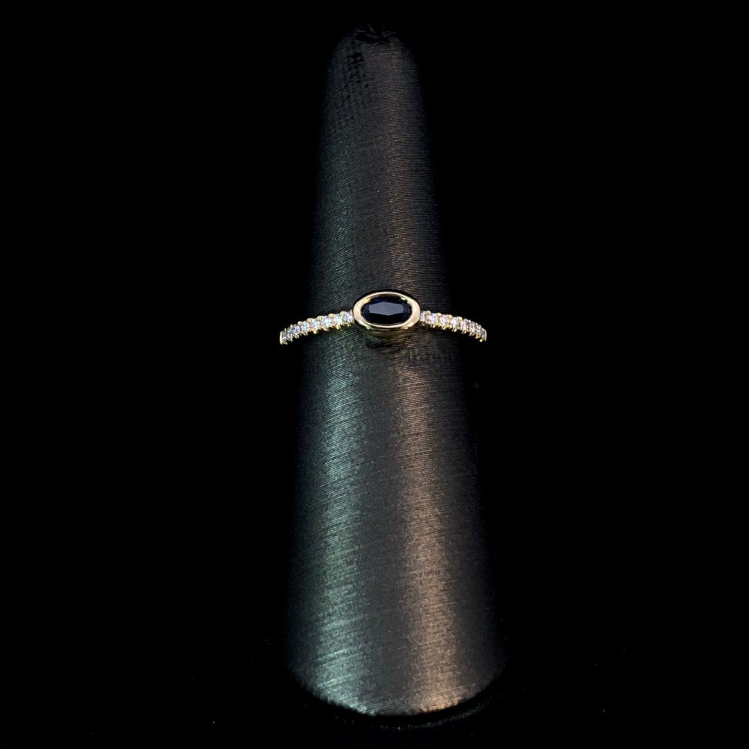 163639 - .37 ctw sapphire and diamond ring