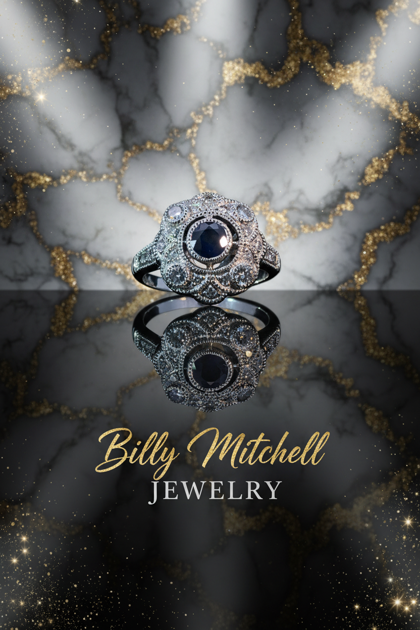 159941 - Sapphire and diamond ring