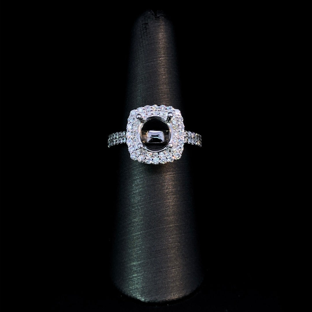 .74 ctw diamond semi mount