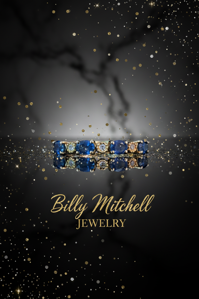 158787 - .05 ctw sapphire and diamond ring