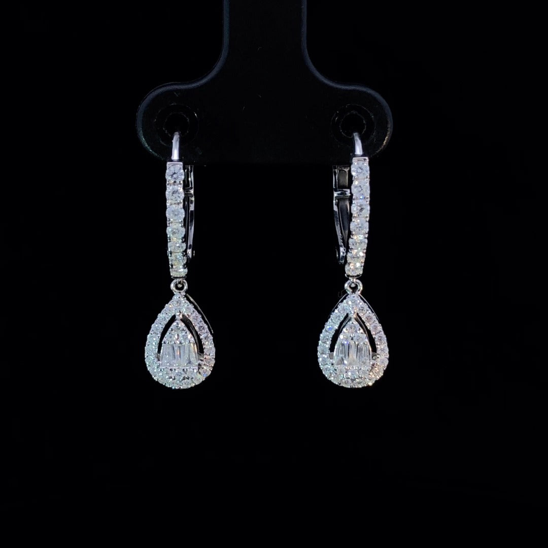 163614 - .60 ctw diamond earrings