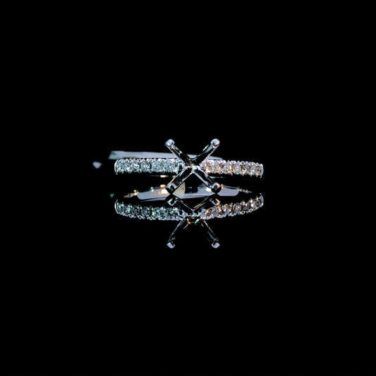 162579 - .14 ctw diamond semi mount