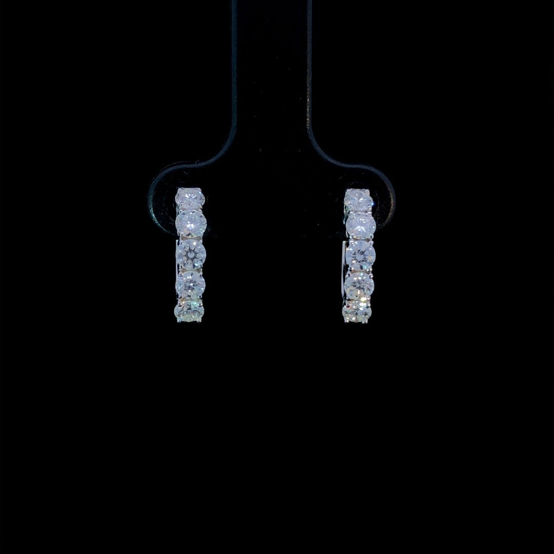 163600 - 1.00 ctw diamond hoops