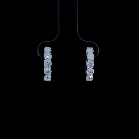 163600 - 1.00 ctw diamond hoops