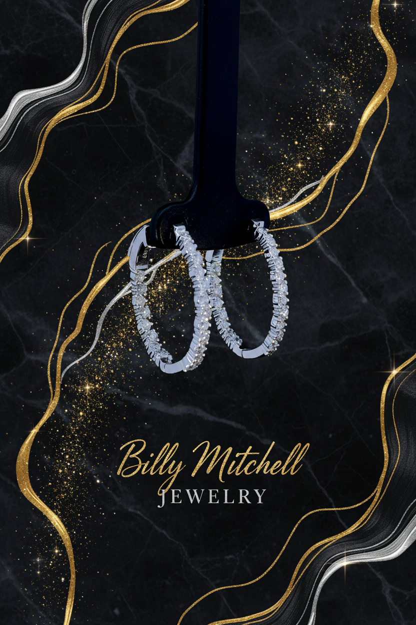 164154 - 1.00 ctw diamond hoops