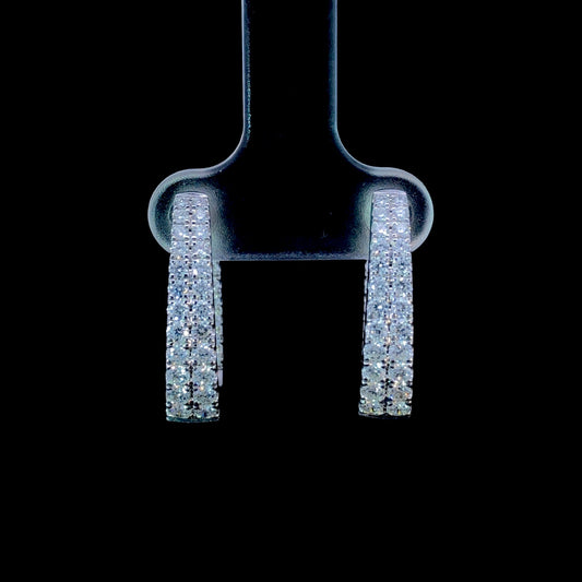165297 - 1.50 ctw diamond hoops