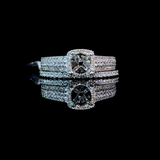 .77 ctw diamond semi mount