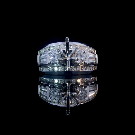153720 - 1.50 ctw diamond semi mount