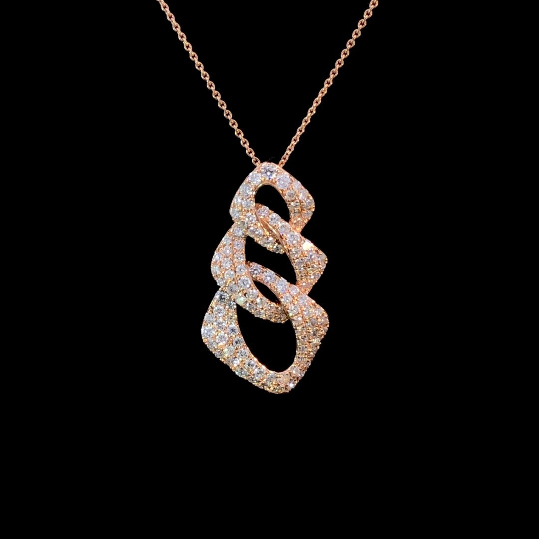 .73 ctw diamond pendant