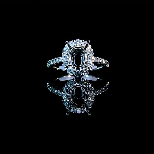 165070 - .97 ctw diamond semi mount