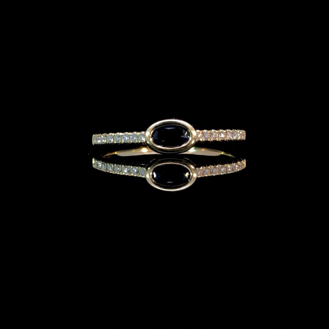 163639 - .37 ctw sapphire and diamond ring