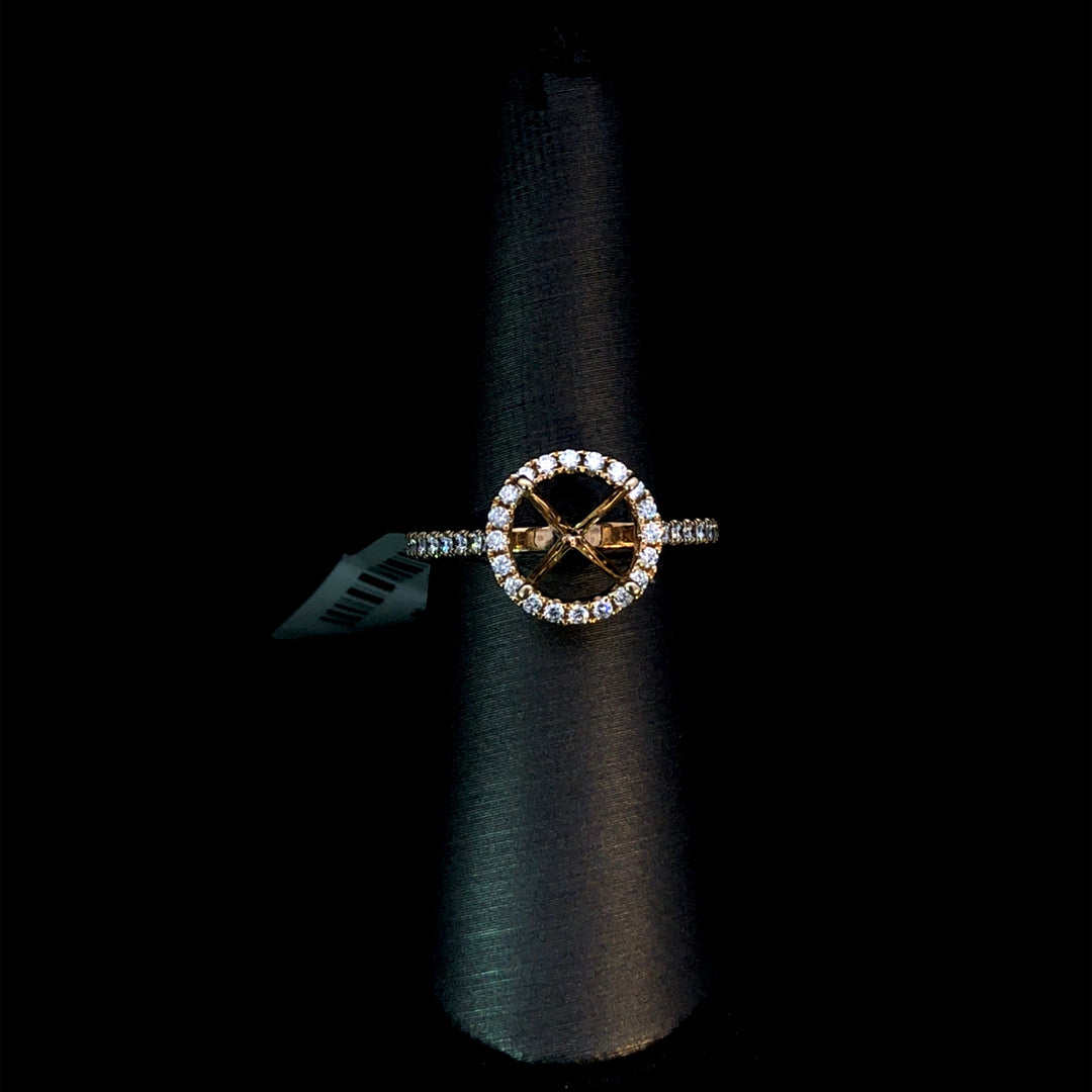 164985 - .39 ctw diamond semi mount