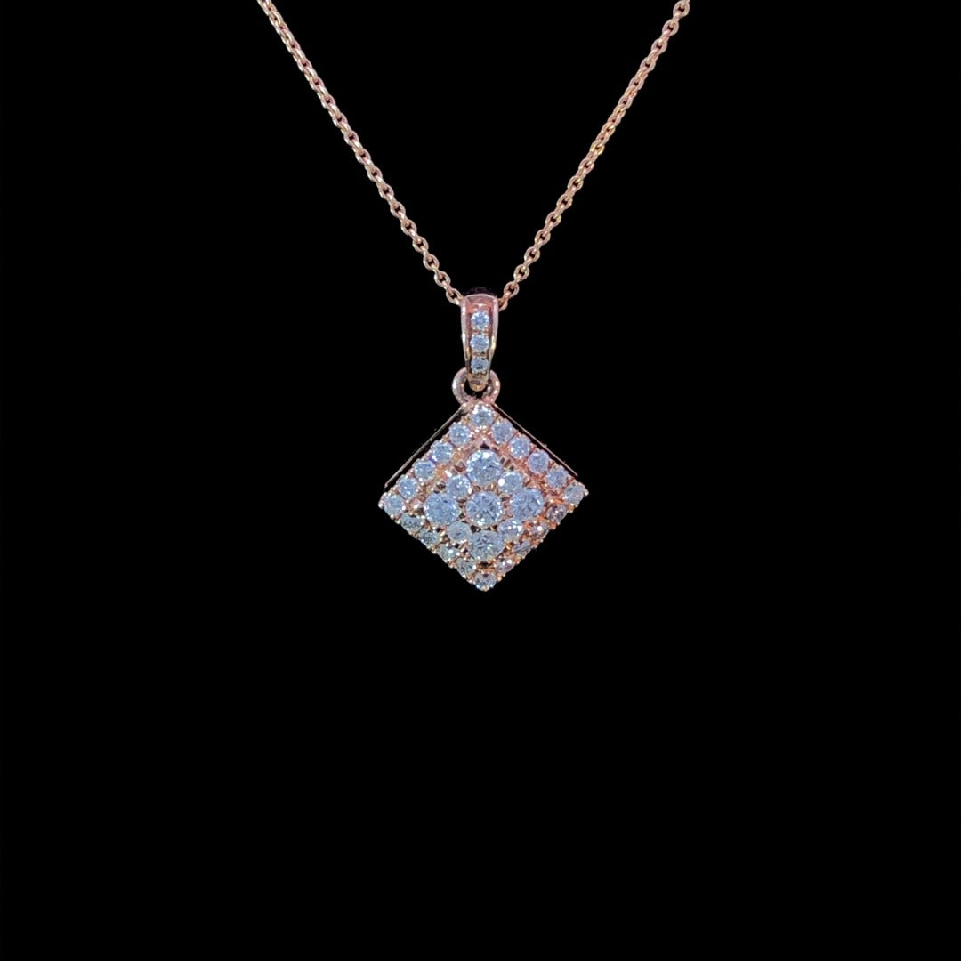 156835 - .32 ctw diamond pendant