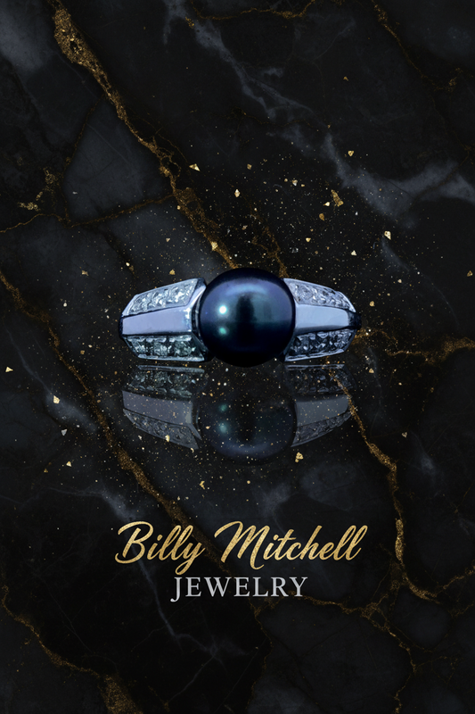 137577 - Tahitian Pearl and Diamond Ring