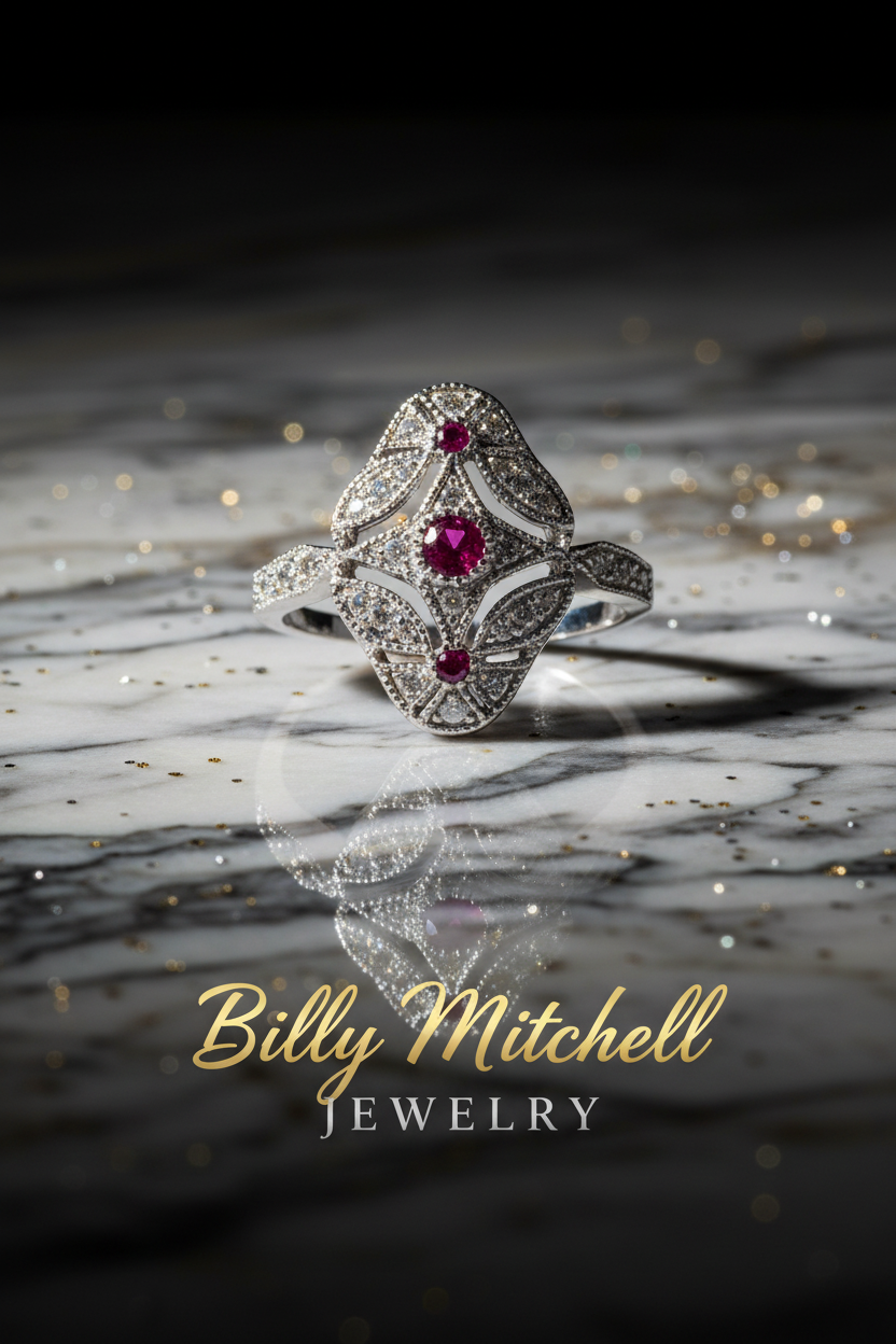 154837 - .33 ctw ruby and diamond ring