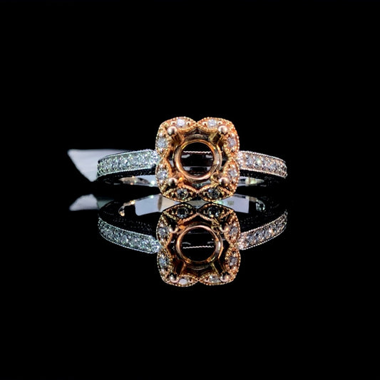150085 - .26 ctw diamond semi mount