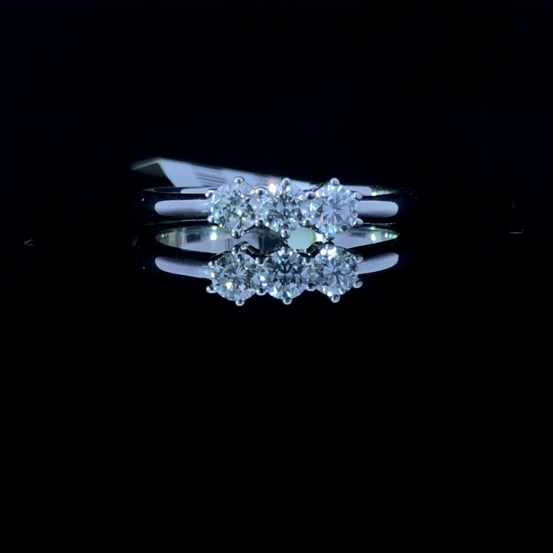 117354 - .40 ctw three stone diamond ring