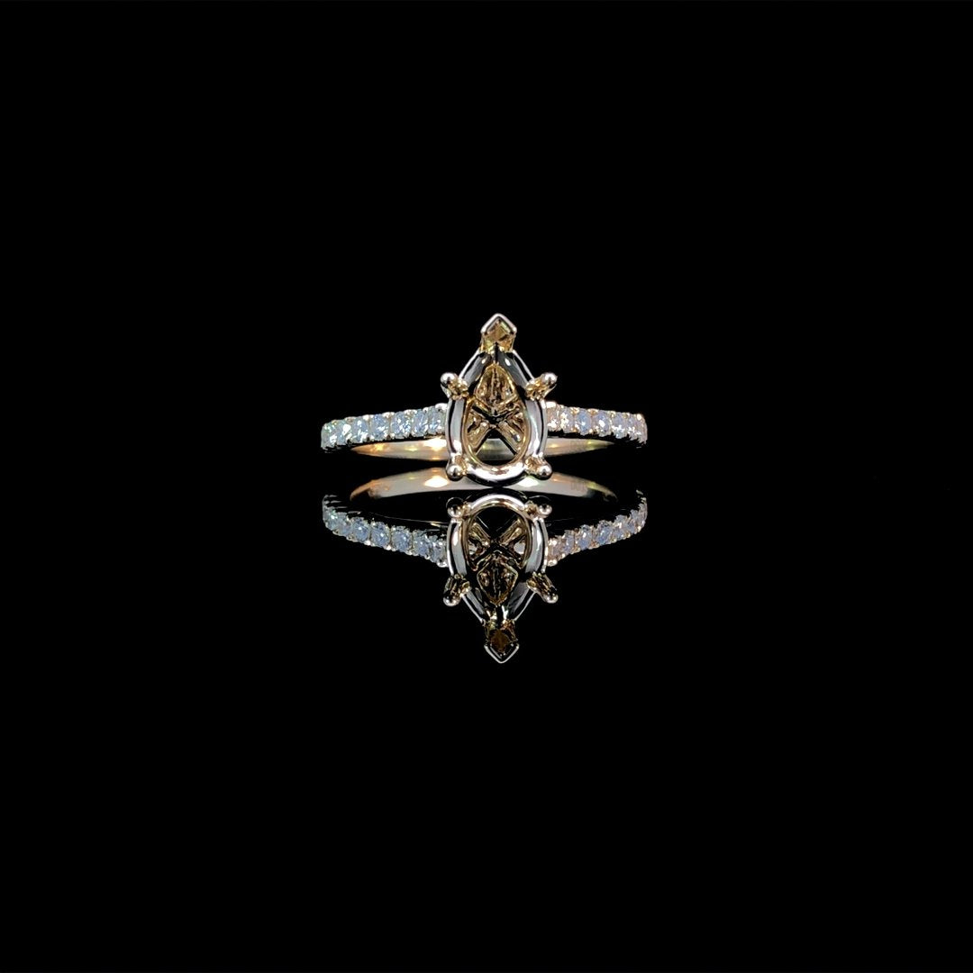 164203 - .32 ctw diamond semi mount