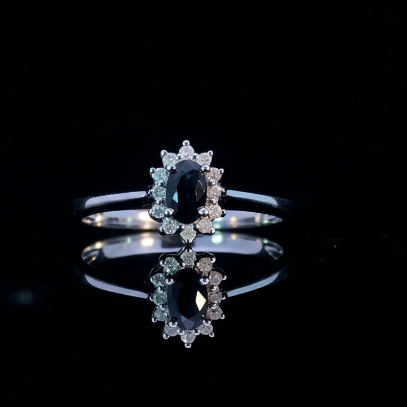 137587 - .41 ctw Sapphire and Diamond Ring
