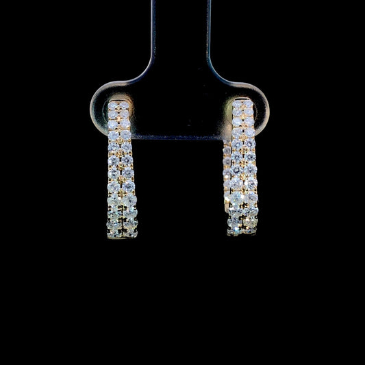 165393 - 1.50 ctw diamond hoops