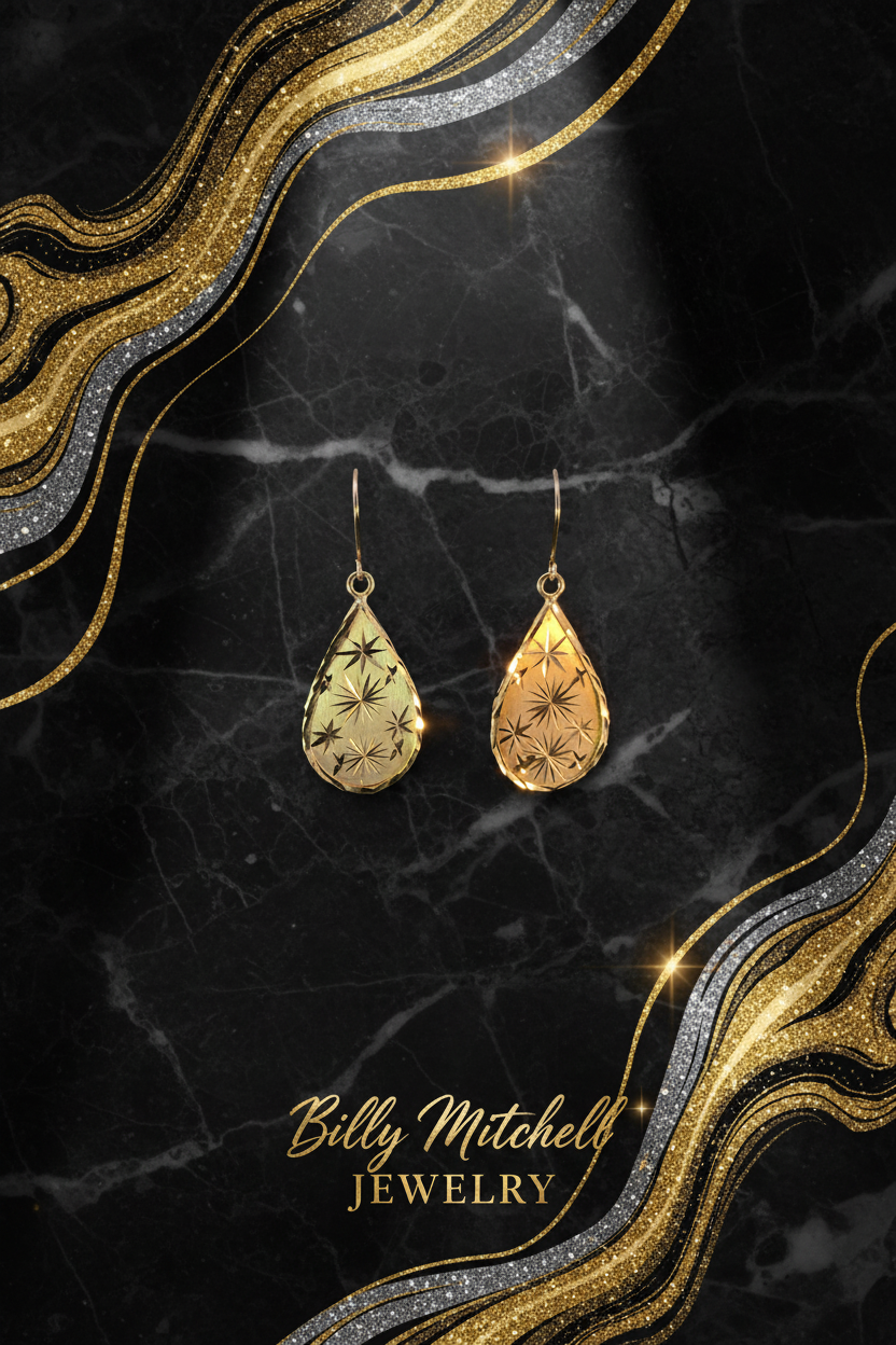 Gold earrings