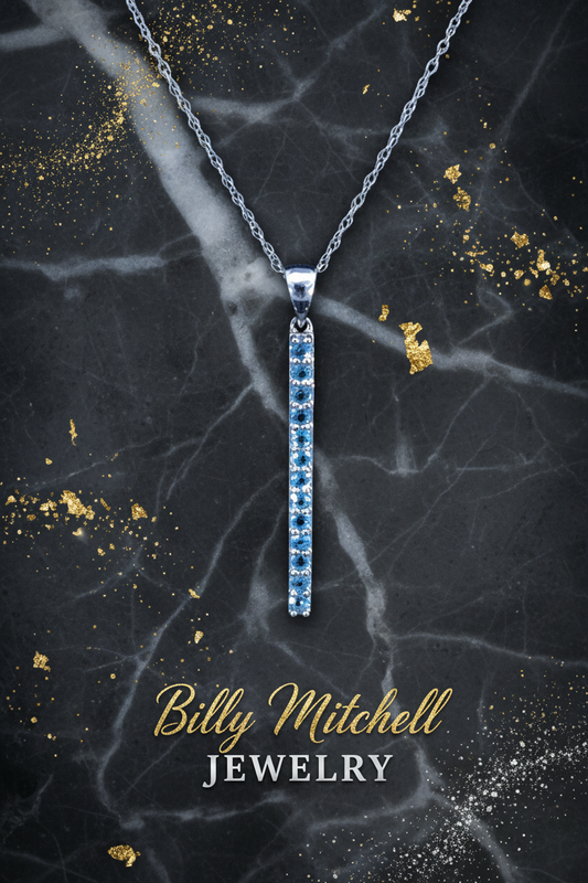 Blue topaz pendant
