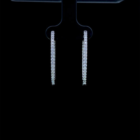 164287 - .65 ctw diamond hoops
