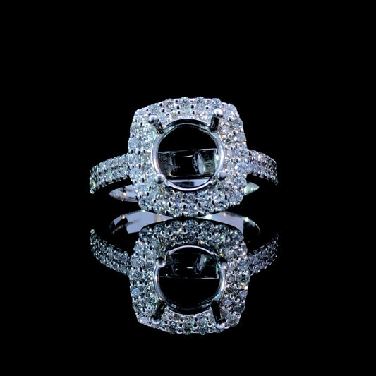.74 ctw diamond semi mount
